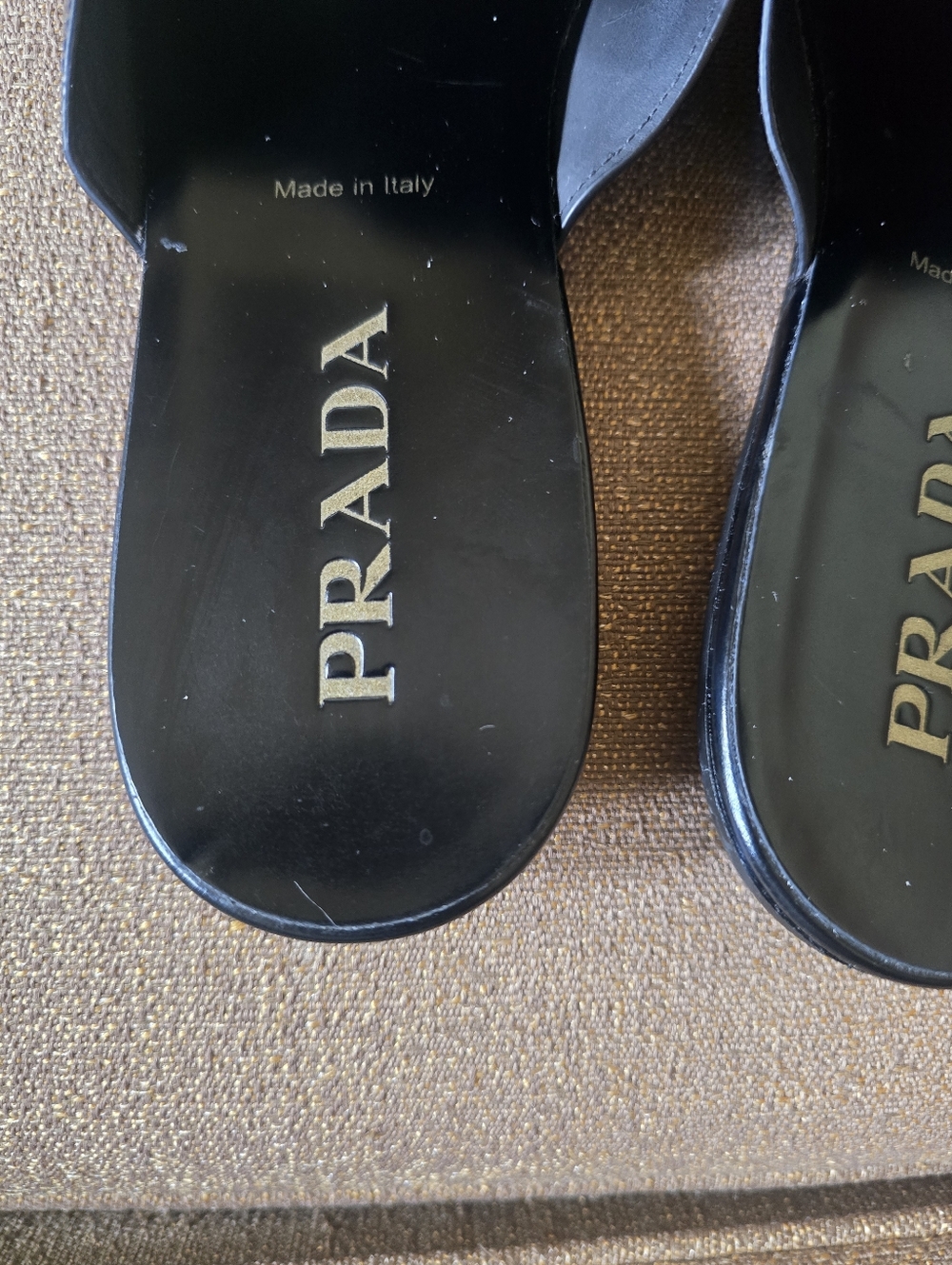 Prada Milano Black Patent Leather Mules Size 9.5 - Picture 7 of 10